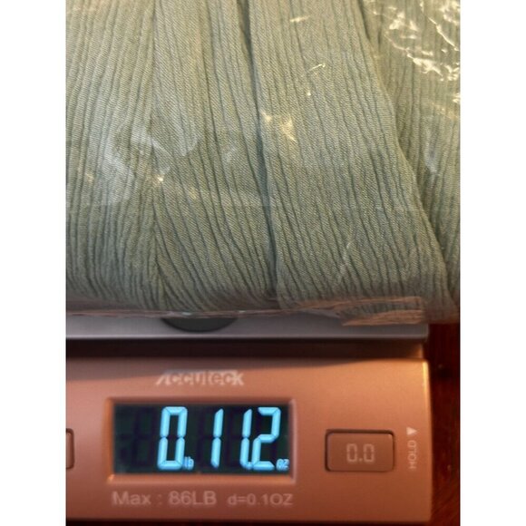 Crochet Embellished Peasant Dress Womens XS Mint Green Gauzy Cottage Boho Flowy - Picture 10 of 11